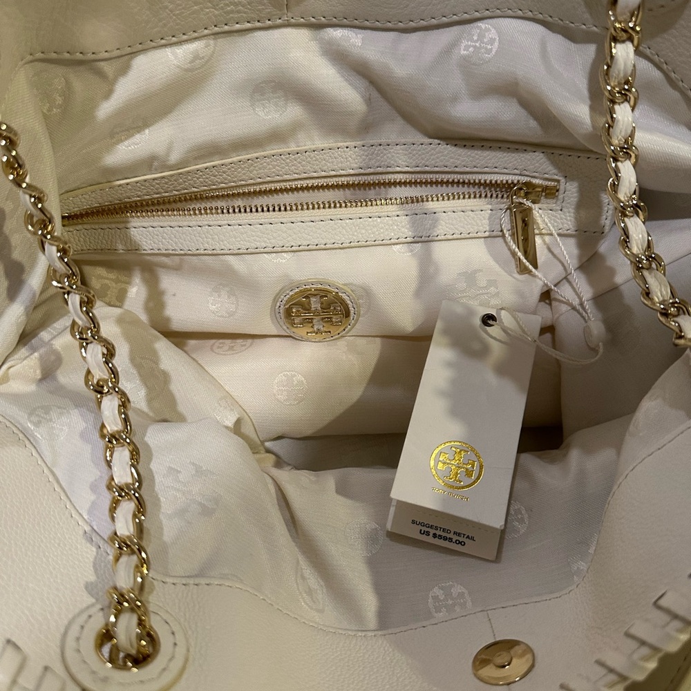 NWT Tory Burch MARION SLOUCHY TOTE - Picture 5 of 7